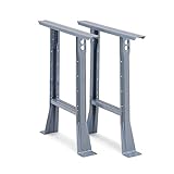 Edsal 5709 Work Bench Flared Heavy Duty Legs, 6000 lbs Capacity, 30-Inch Width x 32-Inch Height, Gray