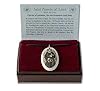 Patron Saints St Francis Porcelain Oval Medal on Braided Cord of Animals, Environment, and Italy #1