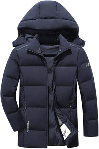 Plus Size Men's Winter Casual Down Jacket Korean Style Trend Double-Sided Warm Jacket Winter Down Coat Jacket Outdoor Parka for Cold Weather