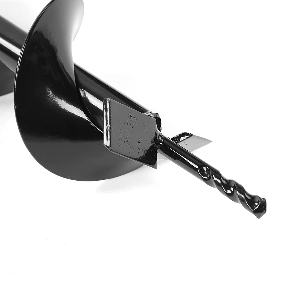 Hole Digger Drill Bit Single Hole Digger Drill Bit, Ground Auger Blade Planting Post Auger Single Leaf Underground Planting Earth 100X800Mm