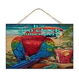 cartello in legno con scritta it's five o'clock somewhere home gallery inspirational happy hour pool beach fruit signs custom wood wall sign for bedroom table cabin 30,5 x 20,3 cm