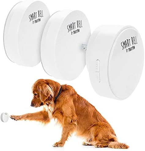 Mighty Paw Smart Bell 2.0 – Potty Training Button for Dogs & Puppies – Train Your Dog to Ring The Bell – Wireless Pet Communication (2 Button Pack)