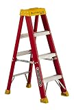Louisville Ladder 4-Foot Fiberglass Step Ladder, 300-Pound Load Capacity, Type IA, L-3016-04