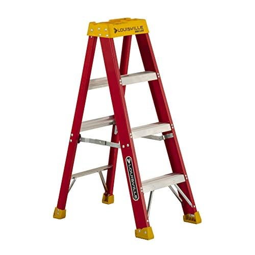 Louisville Ladder 4-Foot Fiberglass Step Ladder, 300-Pound Load Capacity, Type IA, L-3016-04