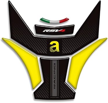 Tank Pad Cap Stickers Motorcycle Compatible with for Aprilia RSV4 Factory 1100 Tank Grips Gas Fuel Oil Kit Knee Fairing Fender Resin Stickers Fuel Tank Protection from Bumps and Scratches. A7