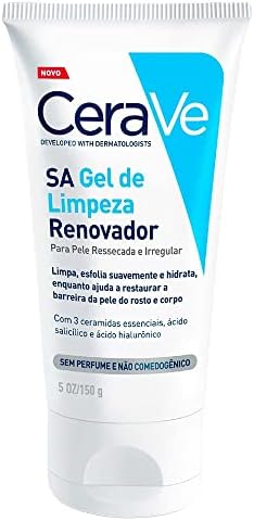 CeraVe, SA Gel de Limpeza Renovador, com Ácido Salicílico, Ácido ...