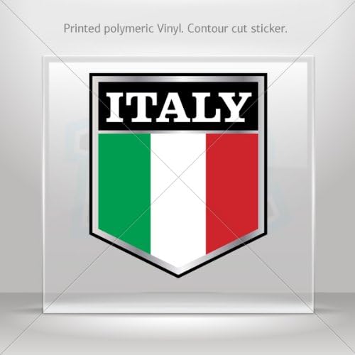 Decal Sticker Italy Italian flag racing Tablet Laptop Weatherproof Sports car Bicycles 0500 ZKX58