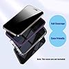 SOOPUR 2 Pack 4 Way 360 Degree Privacy Screen Protector for iPhone 16/iPhone 15 6.1 Inches, 4 Directions Horizontal and Vertical All Around Anti Spy Tempered Glass Film, Face ID Sensitive #4