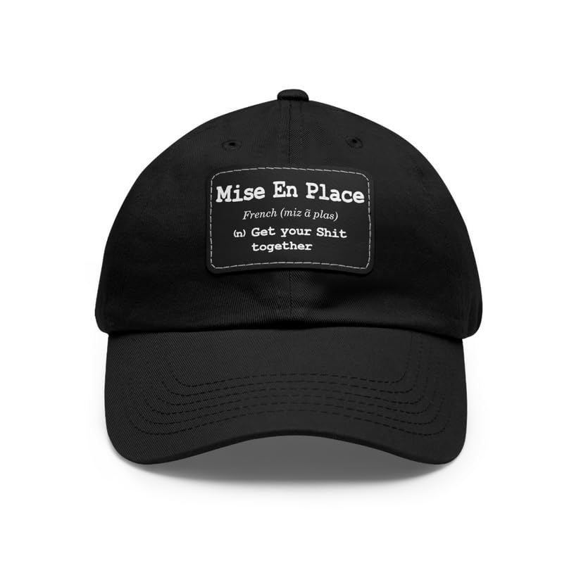 Funny Pastry Chef Dad Hat Gifts Baker Coffee Mug Baking Bakery Culinary Student - Mise En Place (Black)