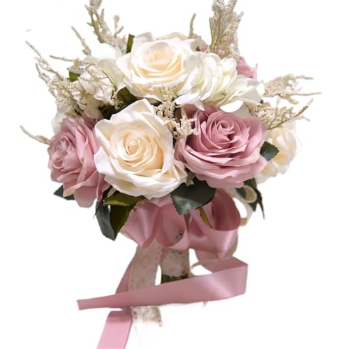 Bouquet de mariée blanc pour cérémonie de mariage champêtre et romantique