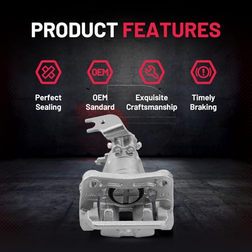 Image of BDFHYK 2pcs Rear Disc Brake Caliper Assembly with Bracket Compatible with Acura TSX 2009-2014 2.4L l4 /3.5L V6,Compatible with Honda Accord 2008-2012 2.4L l4 /3.5L V6