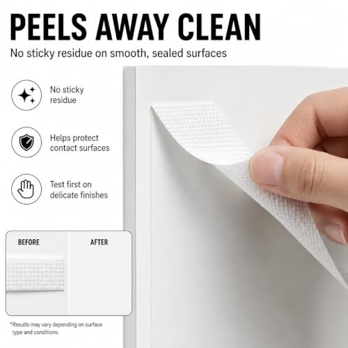High Tack Double Sided Mesh Tape Heavy Duty, Extra Strong Adhesive, 3 Widths 0.4/0.8/1.2 Inch x 33FT, Strong Double Stick Tape for Carpet, Rugs, Crafts, Mounting, Home & Office - Image 6