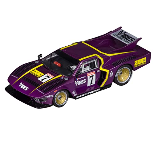 Carrera 27720 De Tomaso Pantera No.7 1:32 Scale Analog Slot Car Racing Vehicle Evolution Slot Car Race Tracks