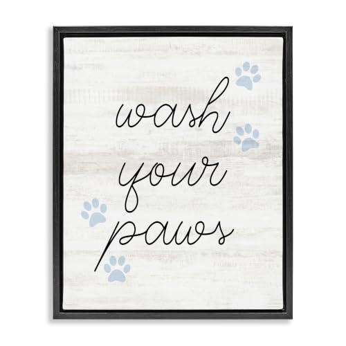 Pet Shapes Bathroom Humor, 24 x 30 Inch Canvas in Floater Frame
