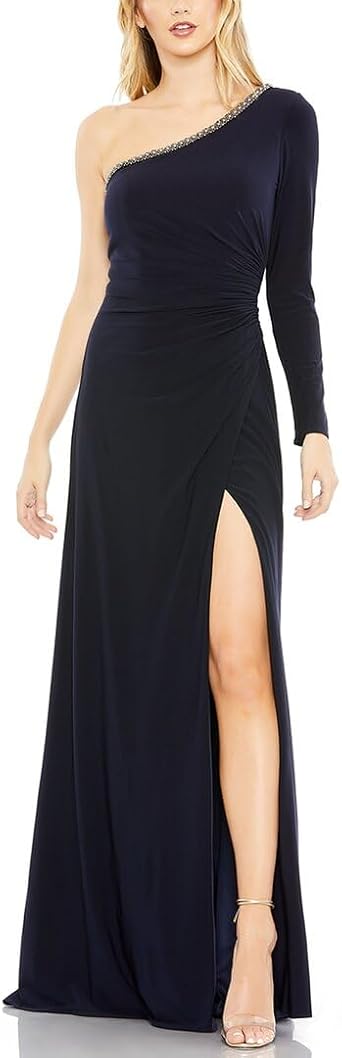 Ieena Duggal 26039 Beaded Dress for Prom - Elegant Shimmer Dress for Women