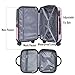 SUREVOY Pink Butterfly 4-Piece Luggage Set, Hard Shell ABS+PC with 360° Spinner Wheels, Combination Lock, Glossy Scratch-Resistant Surface & Waterproof Interior (20/24/28