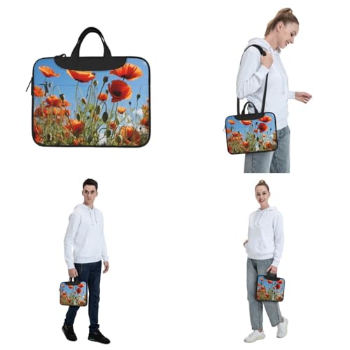 Bolsa para portátil Poppies on Blue Sky miniatura 7