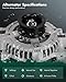 SCITOO Alternator Fits for Cadillac CTS 2004 2005 2006 2007, 2.8L 3.6L - 12V 140Amp CW 6-Groove Pulley, Replace OE 11044 104210-3191 104210-4430