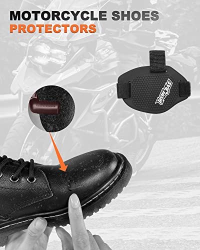 Motorcycle Shoe Protector 2Pc Motorcycle Shift Pad Set, Motorbike Boots Protective Gear #TOP2