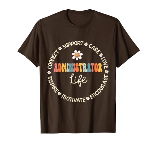 Administrator Life Appreciation Week Back to School T-Shirt, Men, Brown, 3X-Large