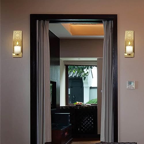 Miniatura 4 de Unistrengh - Candelabros De Pared Para Sala, Cuarto De Baño, Comedor, Juego De 2 B