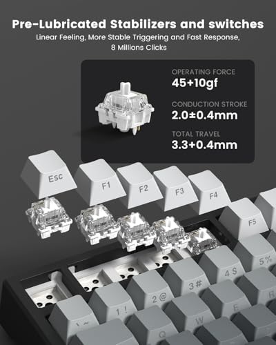 Womier X98 Wireless Mechanical Keyboard, RGB Backlit Custom Gaming Keyboard (41.99) 41.99 + 30% Off Code 4C68N7Q1 - image 4