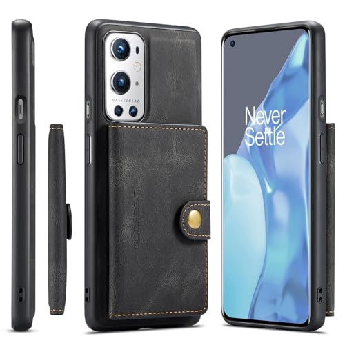 Étui portefeuille OnePlus 9 détachable 2 en 1 avec protection antichoc
