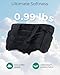 BAGSMART Tote Bag for Women, Lightweight Puffy Tote Bag with Compartments Shoulder Bag Handbag Quilted Shoulder Bag Handbag for Travel, Work, Beach, Gym, Shop (Black)