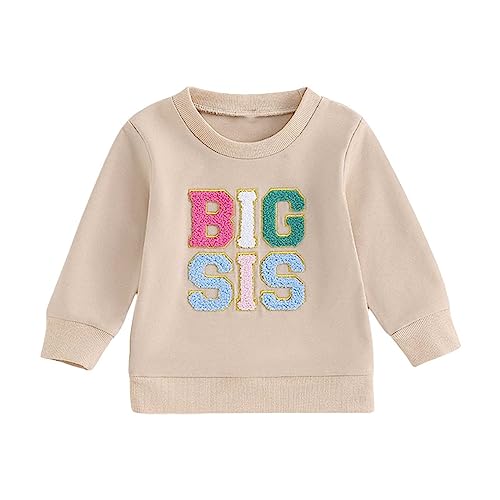 Tees for Girls Alphabet Bordado Manga Longa Moletom com Capuz para 0 a 4 Anos Forever21 Roupas para