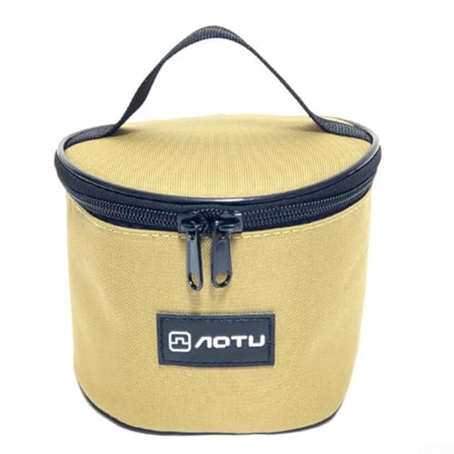 Bulevisiter - Bulevisiter Sac de rangement pour bol d'extérieur de grande capacité pour le camping et les pique-niques, design cylindrique, 12 cm de profondeur, tissu Oxford, protection contre l'usure pour la neige