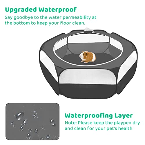 Amakunft COVER1 Guinea Pig Playpen With Cover, Bunny Playpen With Top, Rabbit Pop Up Playpen thumb #4