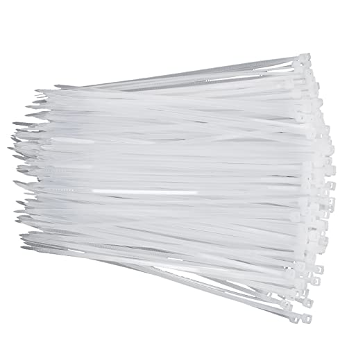 Zcpotizi Clear Zip Ties 6 Inch White Small Nylon Cable Ties Wire Ties Zipties Self-Locking For Fence Plants Wreath Crafts Christmas Gifts For Garden Office Use 100 Pack #TOP23