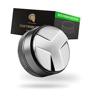 Barista Legends® Espresso Distributor Edelstahl höhenverstellbar – Leveler Tool für perfektes Kaffeemehl im Siebträger – für perfekte Ergebnisse (58mm Ø)