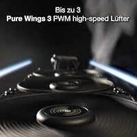 be quiet! Pure Loop 2 240mm All-in-One Wasserkühlung für übertaktete AMD/Intel Systeme, 2x Pure Wings 3 PWM high-speed Lüfter, hoher statischer Druck, doppelt entkoppelte PWM-Pumpe mit ARGB, BW017 – Ansicht 3