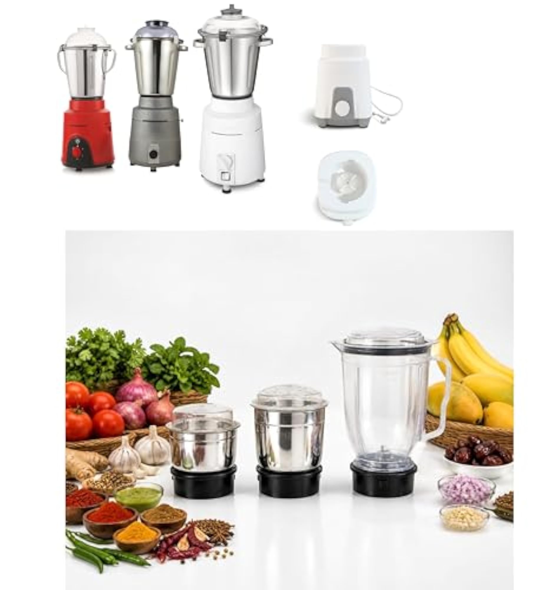 400ml Chutney + 800ml Multipurpose + 1.5 Litre Transparent Shake Jar Set