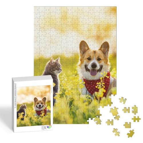 Custom Puzzle from Photo, Personalized for Adults 120/200/300/500/1000 Pieces,Custom Jigsaw Gift Family Lovers Birthday BD-10402(300 PCS-Vertical)
