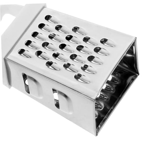 COLLBATH Mini rallador cuatro caras de acero inoxidable miniatura 7