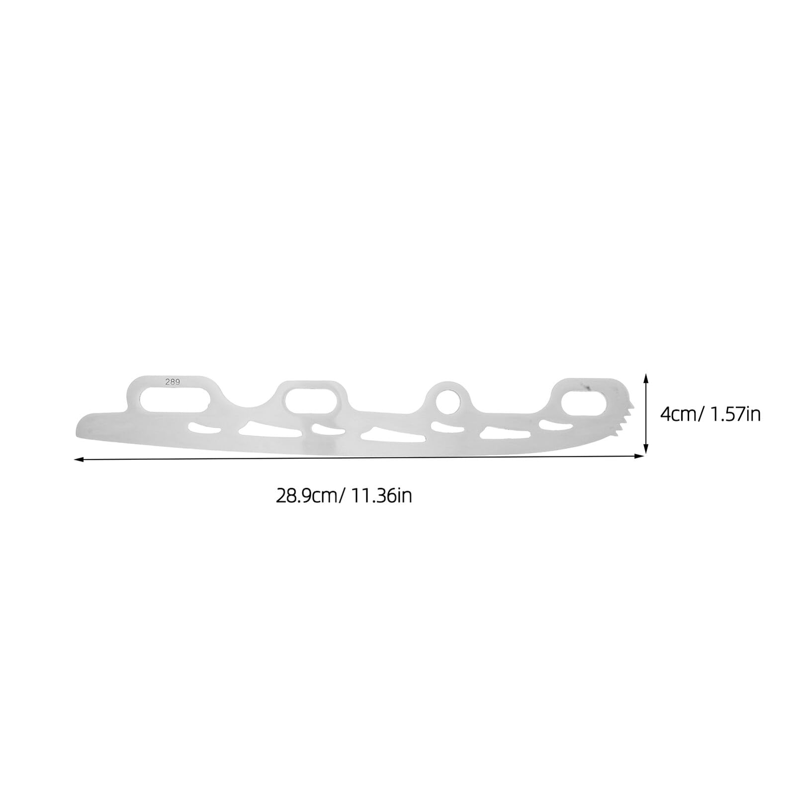 Lame in Acciaio Inossidabile per Pattinaggio Artistico 289mm, 1 Paio di Lame Intercambiabili Leggere per Pattini da Ghiaccio, Accessori di Ricambio per Allenamento e Performance