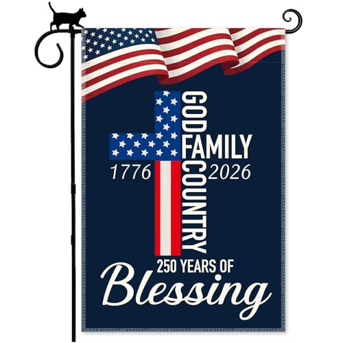 rofiowa God Family Country cross garden flag