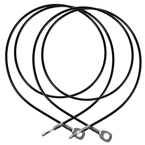 BIUDECO 2pcs DIY Gym Cables Diameter Pu Coated Replacement Cables for Home Workouts Lightweight Portable Fitness Accessories for All Skill Levels