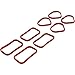 Evan-Fischer Intake Manifold Gasket compatible with PT Cruiser 01-10 Set 4 Cyl 2.4L 148 CID DOHC 16 Valves Vin B