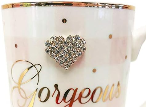 21st Birthday Gift Girls Mug Age Presents for Her Box Diamante Cute Pink Luxury