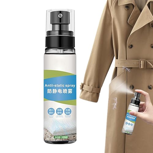 Spray de control de estática - Eliminador de estática de control Eliminador de pulverización - Eliminador de estática Spray de viaje Static Guard para vestidos, textiles y pantalones