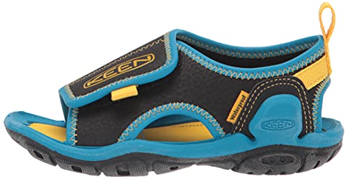 Keen Kids Knotch River Open Toe Sandals, Black/Vivid Blue, 6 Us Unisex Toddler #TOP7