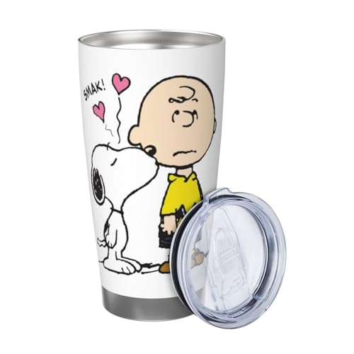 マグカップ スヌーピー チャーリーブラウン コーヒーカップ コンビニカップ 保冷 保温 タンブラー ステンレス製 大容量 真空断熱マグ 蓋付き 持ち運び 直接ドリップ 車用 600ml Straw Three-piece Set