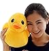 PeiGee 30CM Plush Yellow Duck Soft Stuffed Animal Toy Sofa Decoration for Kids Birthday