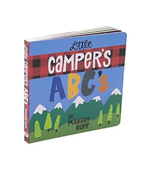 Little Camper's ABC's: ABC book for Girls and Boys, Camping Alphabet Board Book for Kids