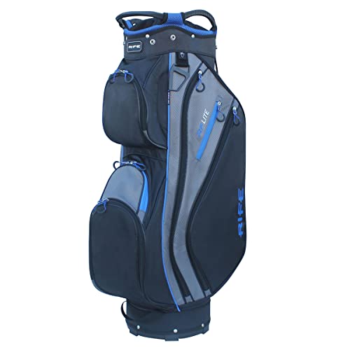 Rife Golf RF-LITE Cart Bag – 14-Way Divider Top with