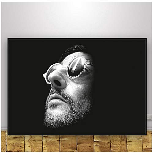 Jean Reno Leon classique acteur de cinéma affiche peinture Art affiche impression toile décor à la maison photo impression murale / 60X80 cm-pas de cadre Cover
