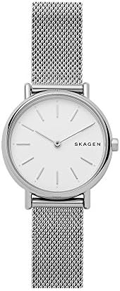 Skagen Women's Signatur Quartz Analog Stainless Steel and Stainless Steel Mesh Watch, Color: Silver / Silver (Model: SKW2692)